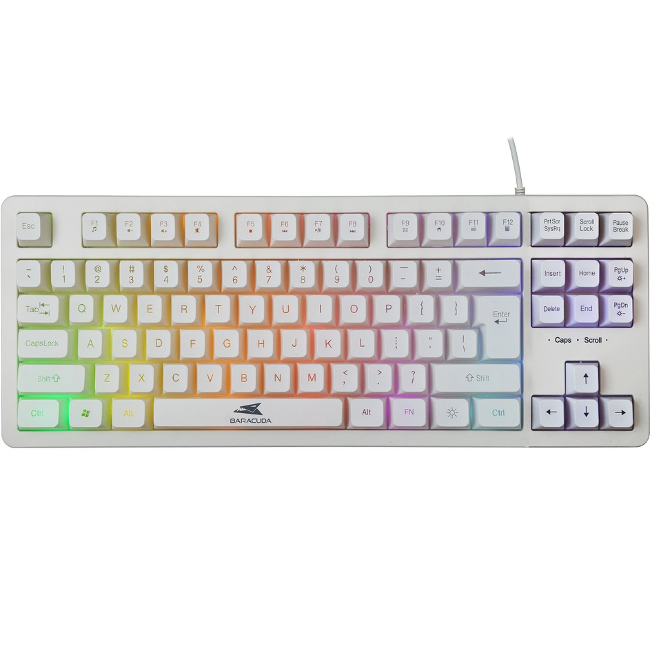 Klawiatura gamingowa Baracuda KRILL RGB biała